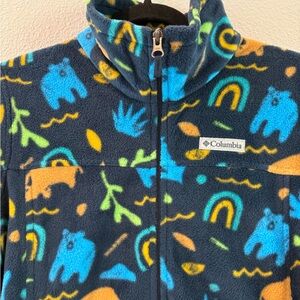 Kids Columbia Fleece Jacket with Colorful Pattern
